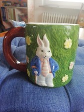 OSTERBECHER Kaffeebecher RELIEF Mug Frühstück 3D Tasse Keramik Kinder DEKORATION