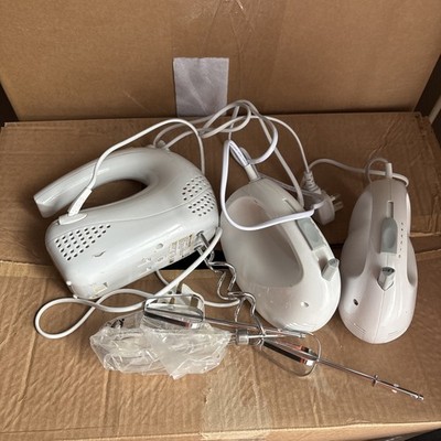 Durabrand Handmixer - 5 Geschwindigkeiten Elektrischer Küchenmixer mit Rührbesen & Knethaken 3X