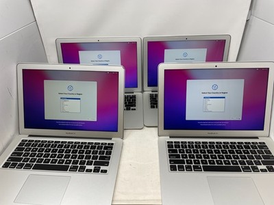 Lot of 4 Apple MacBook Air A1466 13'' MQD42LL/A i5-5350U 8GB RAM 256GB SSD