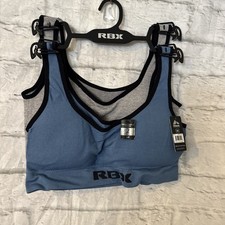 RBX Women s Blue Grey Color Padded Bra Size M...