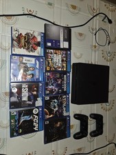 Sony PlayStation 4, BLACK 1TB. Comes With All Cords , 9 Games, 2 Controllers
