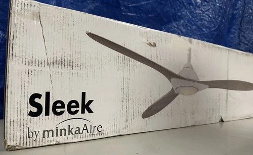 Minka Aire F868L-WHF Sleek 60" LED Indoor Flat White Smart Ceiling Fan + Remote - Picture 2 of 6