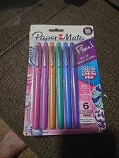  Paper Mate Flair! Special Edition Candy Pop Pens 6 Felt Tip, Multicolored 