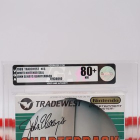 NES Nintendo JOHN ELWAYS QUARTERBACK FOOTBALL - VGA GRADED 80+! NEW & Sealed!