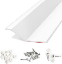 Universal TPE Weather Stripping Garage Door Seal - 40 FT, White