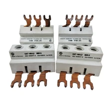 ALLEN BRADLEY INCOMING TERMINAL BLOCK 140-L2 SER D, 600 VAC, 65 AMPS, LOT OF 4