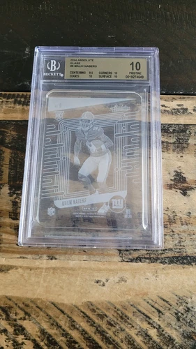 2024 Panini Absolute GLASS Malik Nabers Rookie #6 SSP BGS 10 Pristine