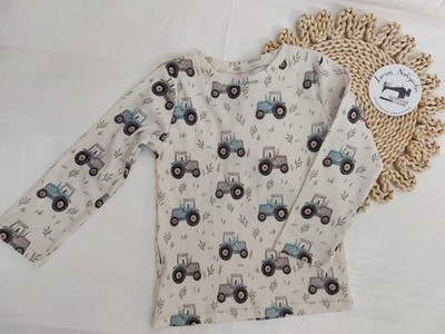 Rib Langarmshirt  Gr. 122 Handmade Neu 