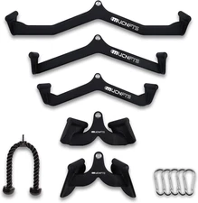 LAT Pulldown Attachments, Thickened Ergonomic Back Tricep Training Handle, LAT