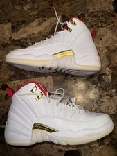 Jordan 12 Retro FIBA 2019/ Size 7Y Red/White/ Gold