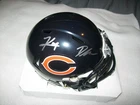KYLE MONANGAI & D'ANDRE SWIFT SIGNED AUTOGRAPHED MINI HELMET CHICAGO BEARS JSA
