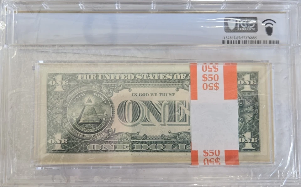 2021 Half Pack of 50 $1 Star Notes Uncirculated Sequential Cleveland 67 PPQ - Image 2 of 2