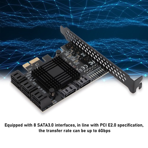 PCIE Expansion Card 8 Ports Stable Heat Dissipation Convenient Practical Com Hot - Bild 12 von 23