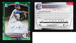 2025 Bowman Chrome Prospect Green Lava Refractor /99 Esteban Mejia #CPA-EM Auto