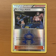 Team Aqua Admin 25/34 Uncommon Double Crisis Pokemon Reverse Holo LP tcg Card