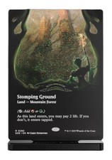 Gatherers' Tavern Slab Standee: MTG - Edge of Eternities - Stomping Ground