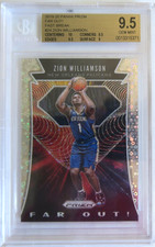 Zion Williamson 2019-20 Panini Prizm Far Out FAST BREAK SILVER Prizm RC BGS 9.5
