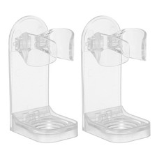 2Pcs Electric Toothbrush Holder, Wall Mounted Toothbrush Organizer, Clear
