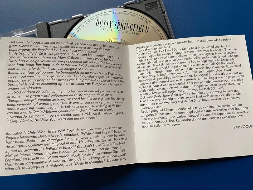 Dusty Springfield – The Collection - Phonogram/Mercury 842 922-2 (1990) - Image 4 of 4