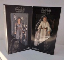 Star Wars TLJ Black Series LUKE SKYWALKER & REY - SDCC Exclusive Hasbro 2017 