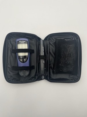 NICE!! Accu-Chek Active Plus Blood Glucose Meter Kit w/ Lancets New Batteries!!