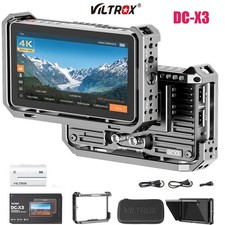 VILTROX DC-X3 SDI Monitor Kit with Rig Cage, 6" Touchscreen Camera Field Monitor