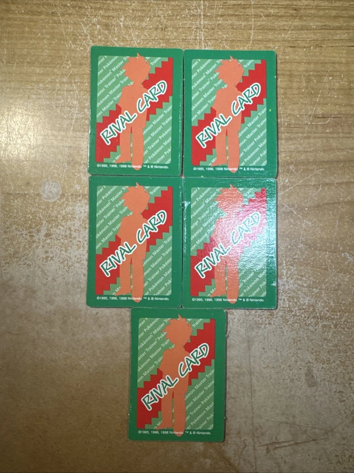 Pokémon Master Trainer Board Game 1999 Replacement Rival Card Set - Image 2 of 2