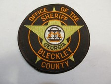 Georgia Bleckley Co Sheriff Patch