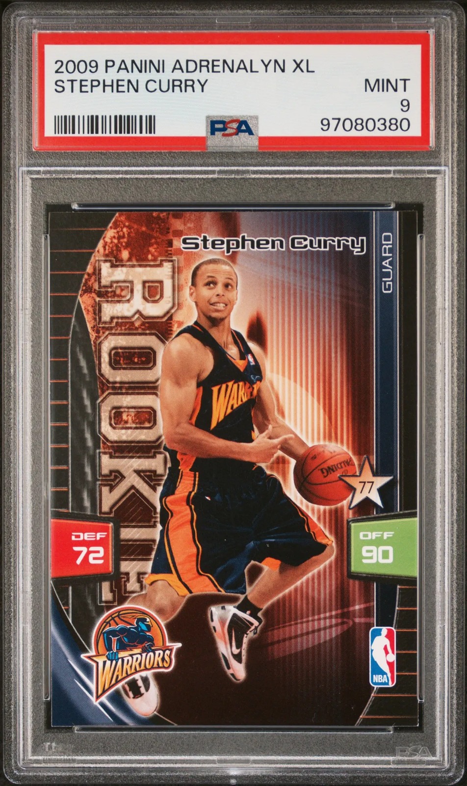 2009 Panini Adrenalyn XL Stephen Curry PSA 9 POP 531