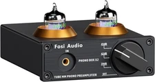 Fosi Audio Box X2 Phono Preamp Mini Stereo Audio Hi-Fi Preamplifier Gain Gear