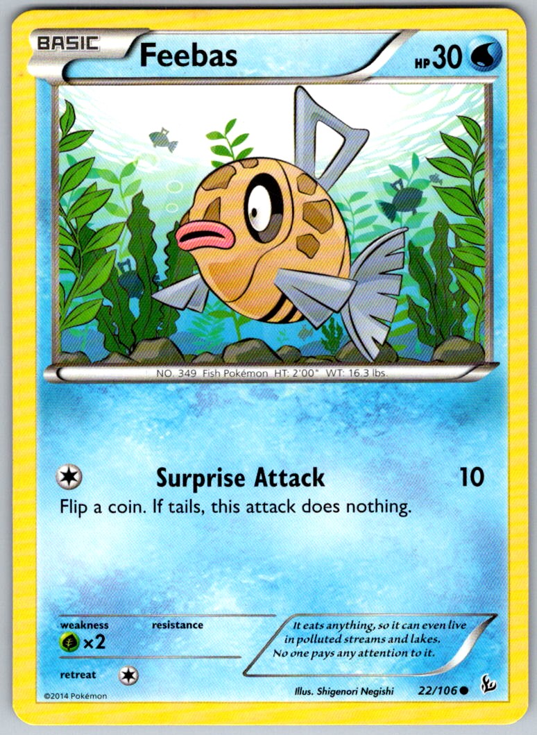 Feebas 22/106 Common XY - Flashfire LP