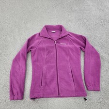 Columbia Jacket Womens XS Magenta Full Zip Fleece Pockets