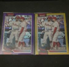Topps Bryce Harper Kyle Schwarber Phillies Card Lot Cool Crushers #197 Serial N…