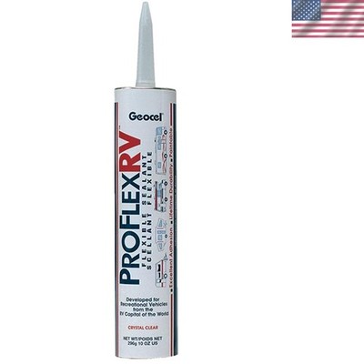 28100V Pro Flex RV Flexible Sealant, 10 oz Cartridge, Clear