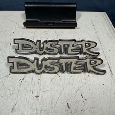 Plymouth Duster 1972 - 1976 Fender Emblem Badge Pair Set Of 2 13 Plymouth Duster 1972 - 1976 Fender Emblem Badge Pair Set Of 2 13