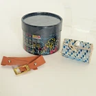 Vintage Barbie PREMIER Blue Woven Purse - Hat Box - Belt Lot 1960s