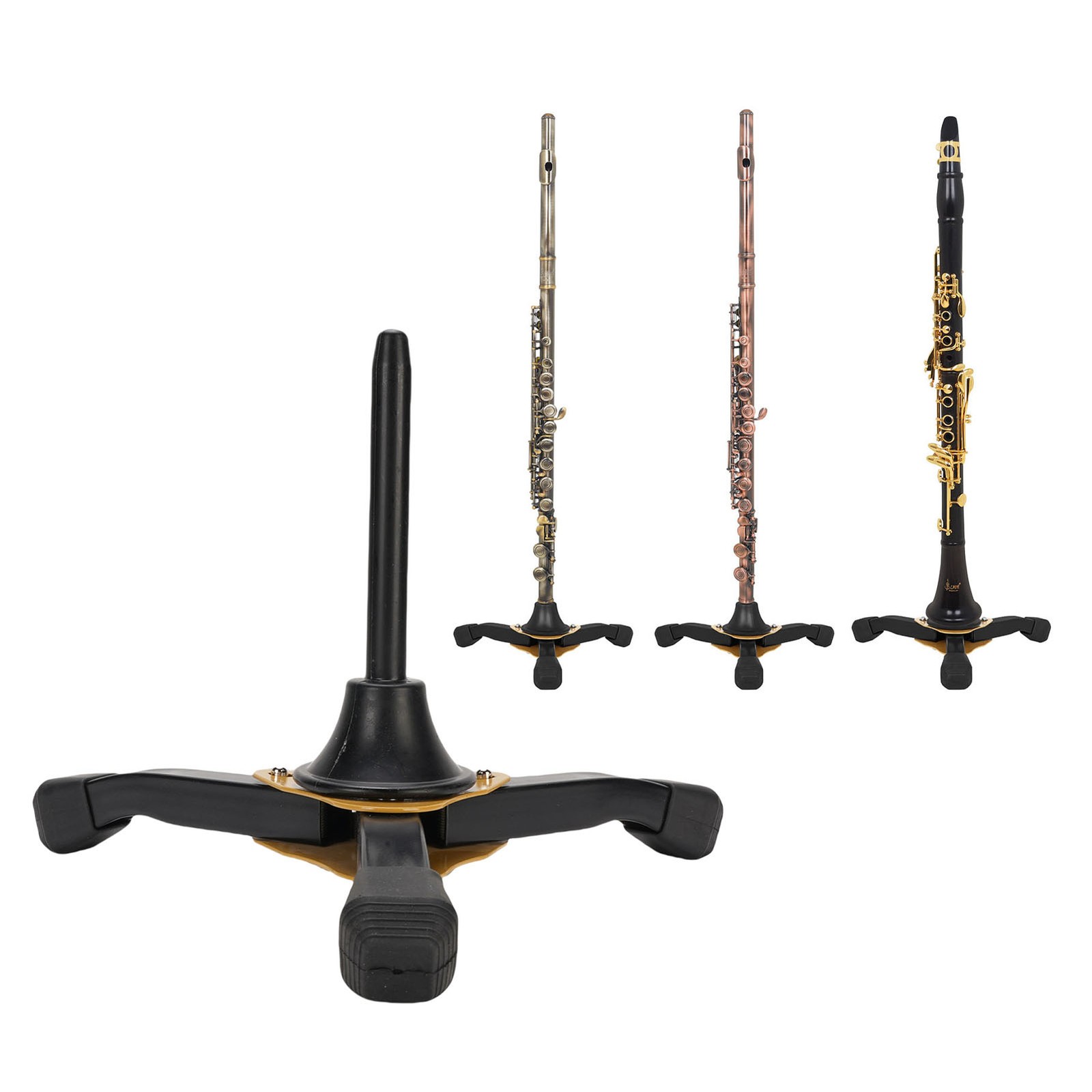 Flute Clarinet Stand Foldable Portable Thickened Tripod Stand Holder For Woodwin