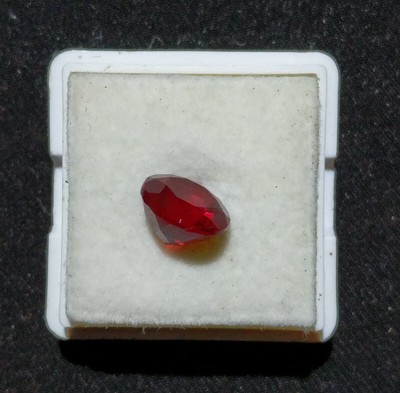 9mm Flux-Grown Pigeon Blood Ruby 3.8 ct