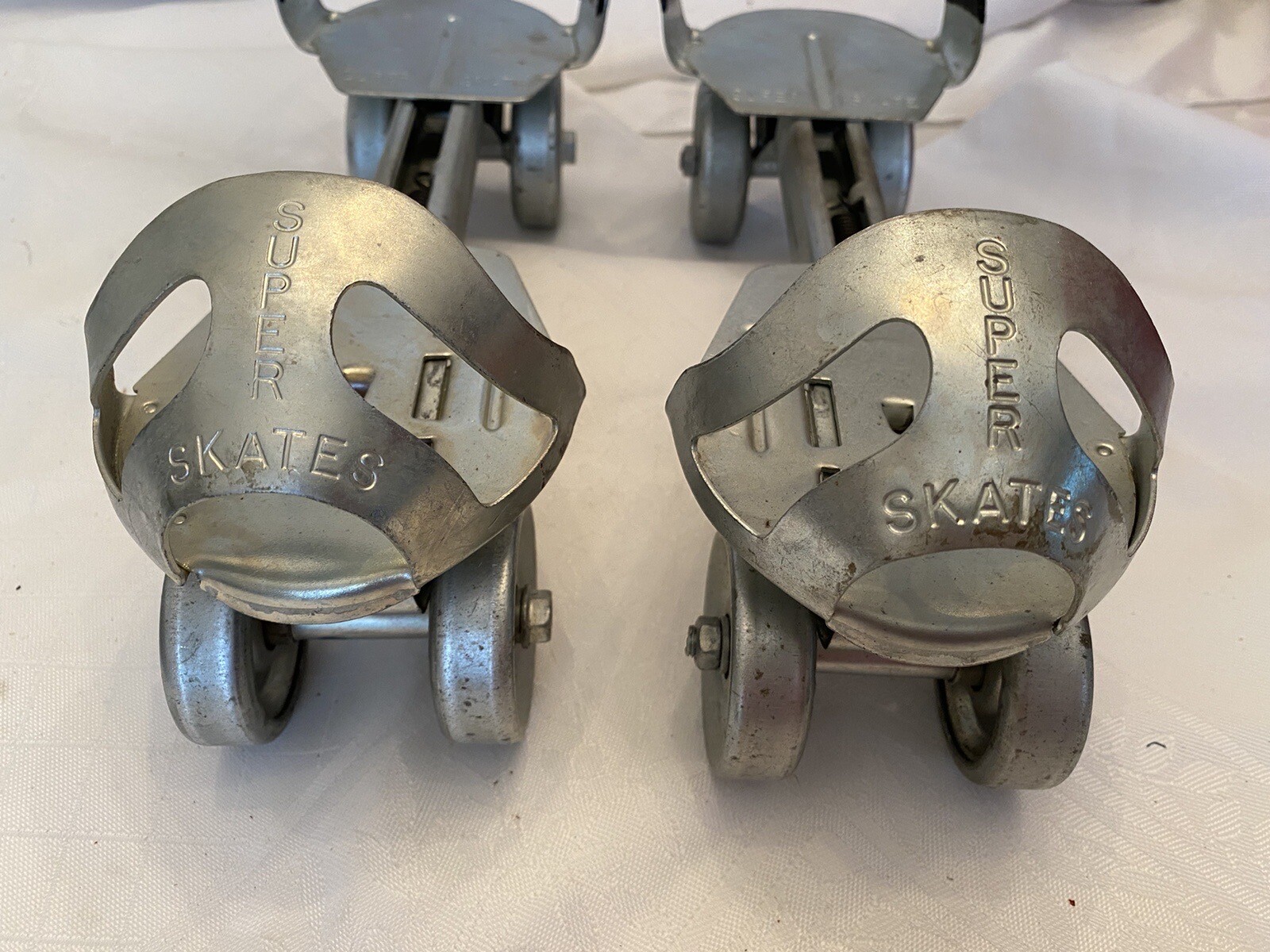 Vintage SUPER SKATE Adjustable Roller Skates Metal Wheels eBay