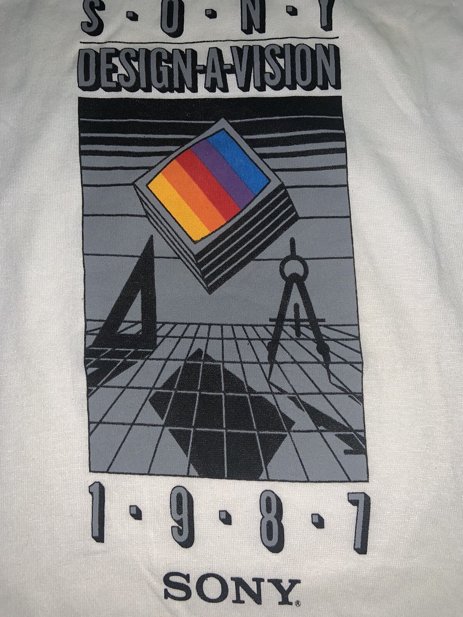 Vintage 1987 Sony “design A Vision Promo T Shirt Sz Med New! | eBay