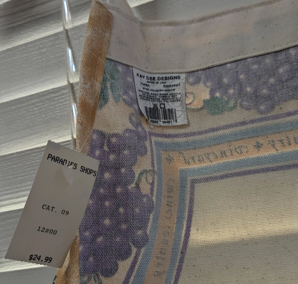 Kay Dee Designs Apron Wine Country - Image 2 of 4