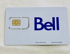 Bell Mobility Standard Sim Card For Use in Canada- NEW