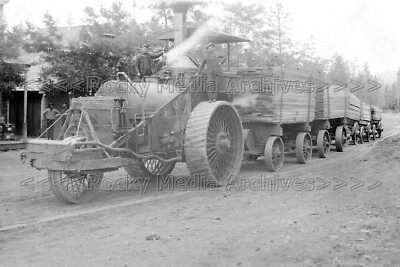 khh-59 Holzfäller, Dampftraktor, Logger Man, Oregon, USA 1910. Foto