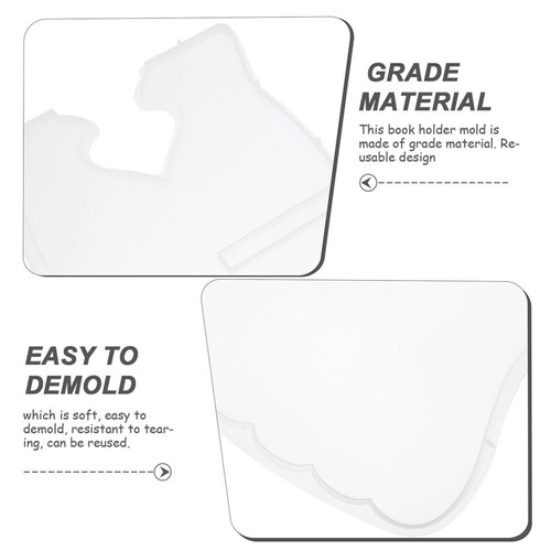 3 Pcs Book Mold DIY Holder Molds Bookshelf Musician Stand Small eBay