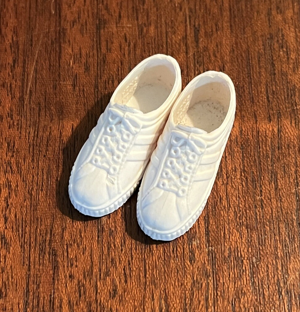 Mattel Barbie Doll Shoes Modern Ken White Sneakers | eBay