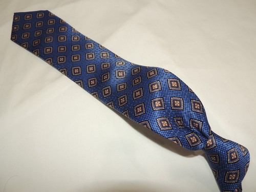 NWOT NORDSTROM MEN'S SHOPE WOVEN 100% SILK BLUE NECKTIE TIE 59X3.3/8 - Picture 4 of 8