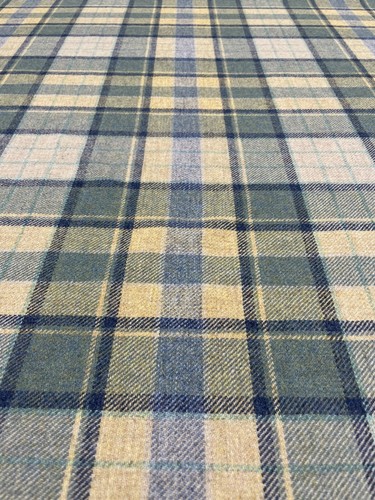 chess fabric Wool Lewis Sea grass 20mtrs - Picture 5 of 5
