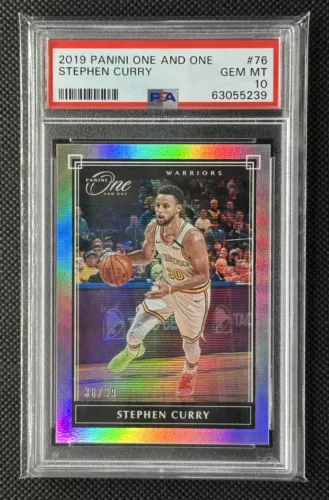 2019-20 Panini One and One Stephen Curry Silver #76 /99 PSA 10