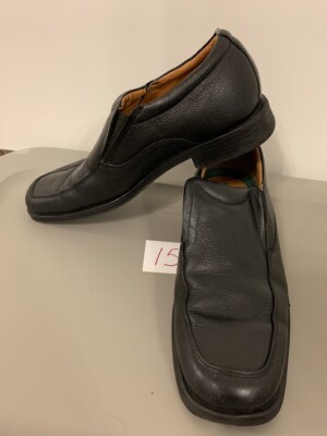 Bata Men's Slip On Casual Dress Work Black Shoes Size 8