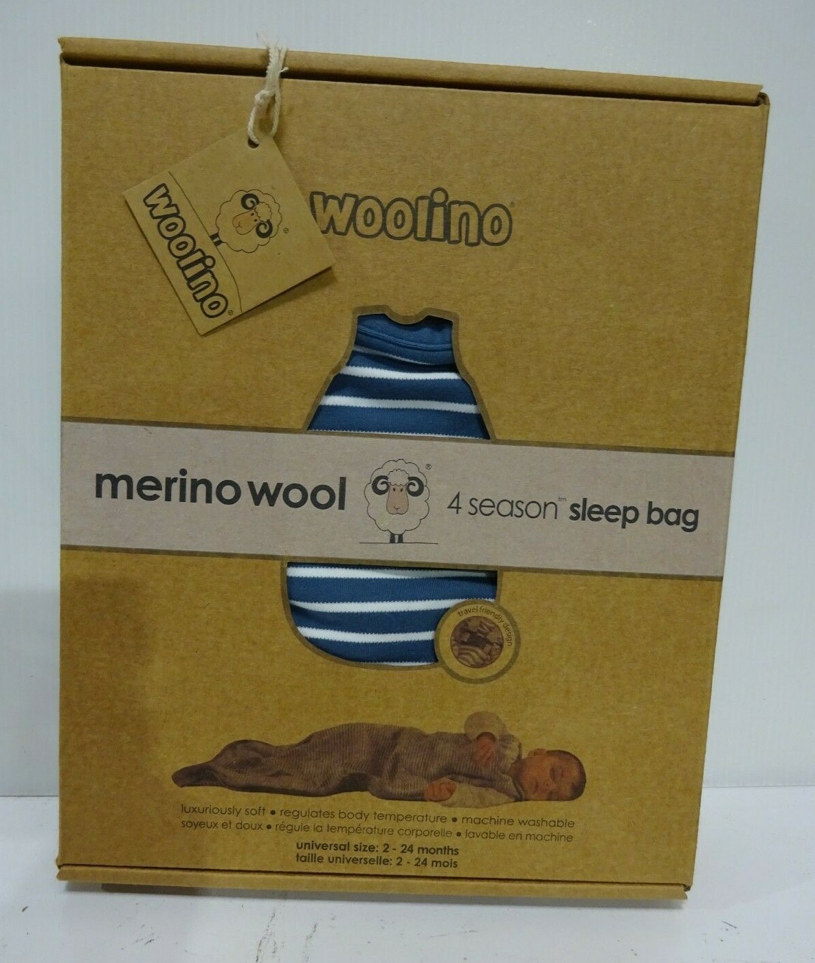 woolino 4 season baby sleep bag with feet